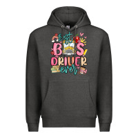 Charcoal Heather best bus driver ever Premium Hoodie - MaliasSmallBusiness