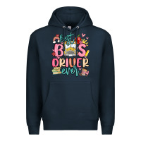 Navy best bus driver ever Premium Hoodie - MaliasSmallBusiness