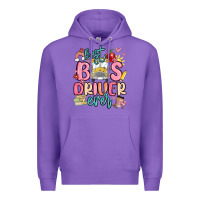 Purple best bus driver ever Premium Hoodie - MaliasSmallBusiness