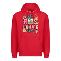 Red best bus driver ever Premium Hoodie - MaliasSmallBusiness