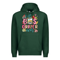 Sports Green best bus driver ever Premium Hoodie - MaliasSmallBusiness