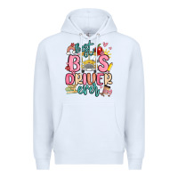 White best bus driver ever Premium Hoodie - MaliasSmallBusiness