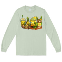 Matcha pineapple farm fresh coffee cups Long Sleeve Tee - Zillion Design Studio