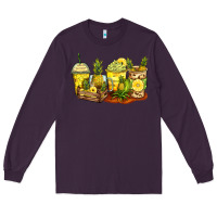 Plum pineapple farm fresh coffee cups Long Sleeve Tee - Zillion Design Studio
