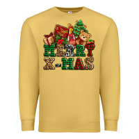 Antique Gold merry xmas with christmas Premium Sweatshirt - AdoDesignShop