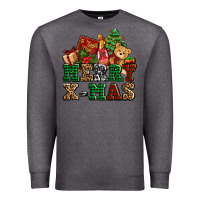 Charcoal Heather merry xmas with christmas Premium Sweatshirt - AdoDesignShop