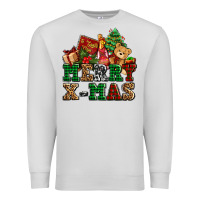 Dove Grey merry xmas with christmas Premium Sweatshirt - AdoDesignShop