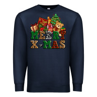 Navy merry xmas with christmas Premium Sweatshirt - AdoDesignShop