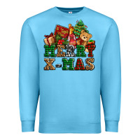 Ocean Blue merry xmas with christmas Premium Sweatshirt - AdoDesignShop