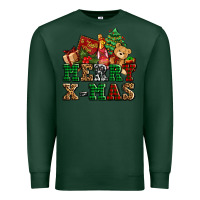 Sports Green merry xmas with christmas Premium Sweatshirt - AdoDesignShop