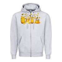 Heather Grey Childhood Cancer Coffee Cups Zipper Hoodie - texasbilliewilder