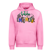 Fuchsia Pink future engineer Urban Hoodie - NancyCooperArtShop