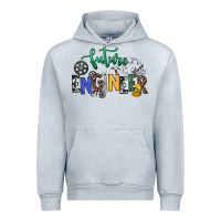 Heather Grey future engineer Urban Hoodie - NancyCooperArtShop