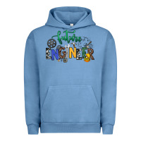 Pigment Pebble Blue future engineer Urban Hoodie - NancyCooperArtShop