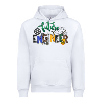 White future engineer Urban Hoodie - NancyCooperArtShop