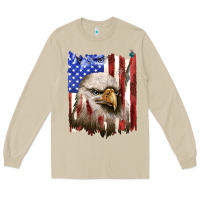 Mushroom usa flag with eagle head Long Sleeve Tee - texasbilliewilder