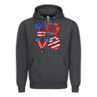 Smoke 4th of july love Zipper Hoodie - Zillion Design Studio