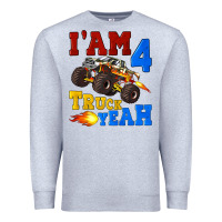 Heather Grey i'am four truck yeah Premium Sweatshirt - Artiststas