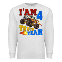 Oatmeal Heather i'am four truck yeah Premium Sweatshirt - Artiststas