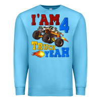 Ocean Blue i'am four truck yeah Premium Sweatshirt - Artiststas