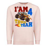 Pale Pink i'am four truck yeah Premium Sweatshirt - Artiststas