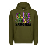 Army Green little miss mardi gras Premium Hoodie - MaliasSmallBusiness