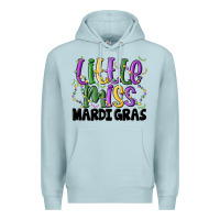 Blue Mist little miss mardi gras Premium Hoodie - MaliasSmallBusiness