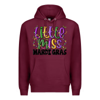 Burgundy little miss mardi gras Premium Hoodie - MaliasSmallBusiness