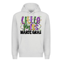 Dove Grey little miss mardi gras Premium Hoodie - MaliasSmallBusiness