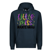 Navy little miss mardi gras Premium Hoodie - MaliasSmallBusiness