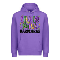 Purple little miss mardi gras Premium Hoodie - MaliasSmallBusiness