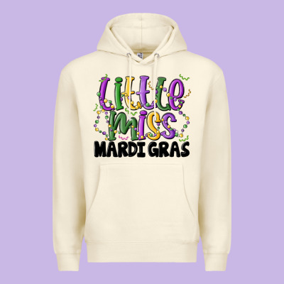 Little Miss Mardi Gras Premium Hoodie Designed By Maliassmallbusiness
