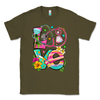Army Green love summer nurse Classic Tee - texasbilliewilder