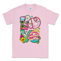 Bubblegum Pink love summer nurse Classic Tee - texasbilliewilder