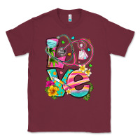 Burgundy love summer nurse Classic Tee - texasbilliewilder