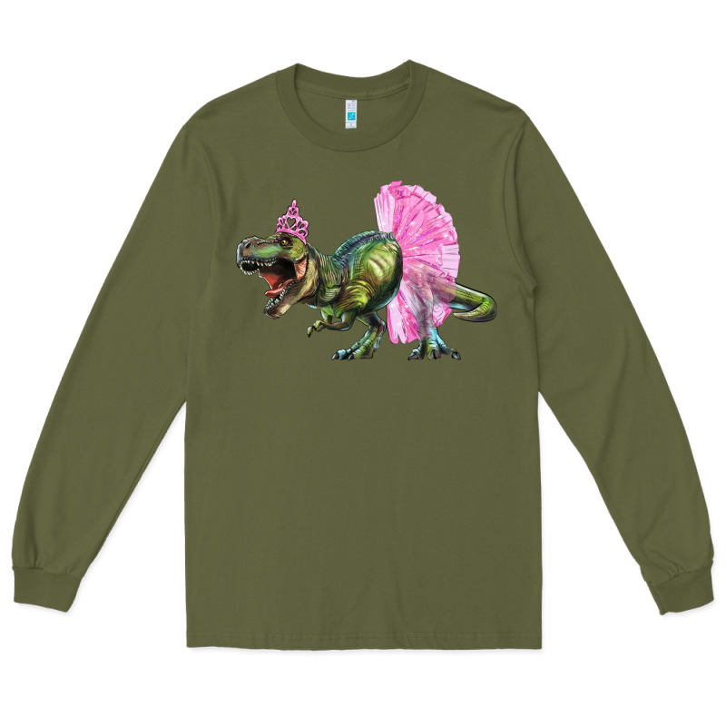 Balerina T Rex Dinosaur With Tutu Long Sleeve Tee by RanaPortraitStore | Teevron