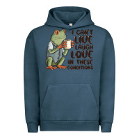 Pigment Midnight Navy i cant live laugh love in these conditions Urban Hoodie - MaliasSmallBusiness