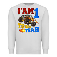 Dove Grey i'am one truck yeah Premium Sweatshirt - Artiststas