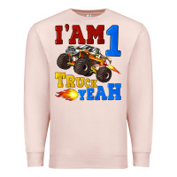 Pale Pink i'am one truck yeah Premium Sweatshirt - Artiststas