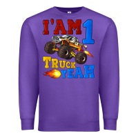 Purple i'am one truck yeah Premium Sweatshirt - Artiststas