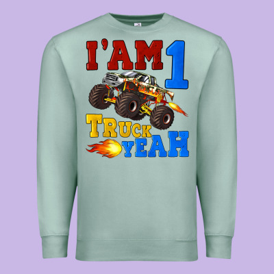 I'am One Truck Yeah Premium Sweatshirt Designed By Artiststas