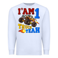 White i'am one truck yeah Premium Sweatshirt - Artiststas