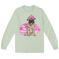 Matcha balerina pug with tutu Long Sleeve Tee - RanaPortraitStore