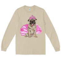 Mushroom balerina pug with tutu Long Sleeve Tee - RanaPortraitStore