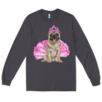 Smoke balerina pug with tutu Long Sleeve Tee - RanaPortraitStore