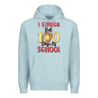 Blue Mist i struck out 100 days of school Premium Hoodie - MaliasSmallBusiness