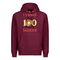 Burgundy i struck out 100 days of school Premium Hoodie - MaliasSmallBusiness