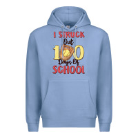 Colony Blue i struck out 100 days of school Premium Hoodie - MaliasSmallBusiness