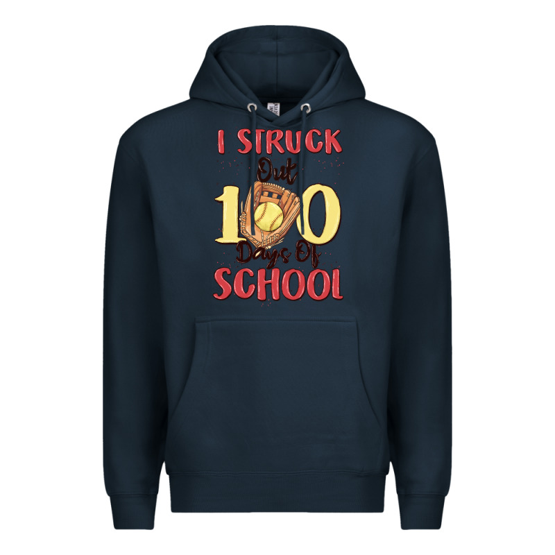I Struck Out 100 Days Of School Premium Hoodie by MaliasSmallBusiness | Teevron