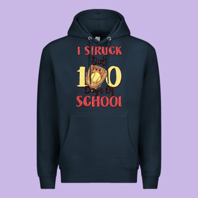 I Struck Out 100 Days Of School Premium Hoodie Designed By Maliassmallbusiness